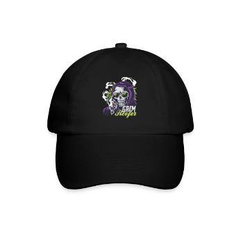 Grim Reefer - Baseballkappe - Schwarz/Schwarz - Vorne