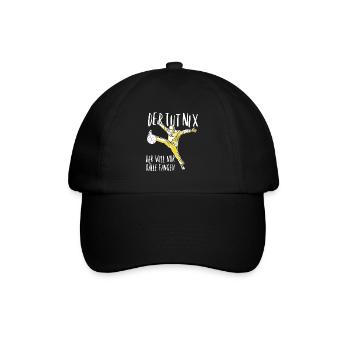 handball torwart handball handballer geschenk - Baseballkappe - Schwarz/Schwarz - Vorne