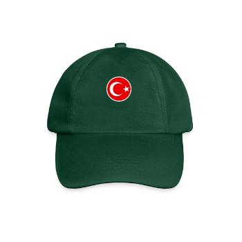 Turkiye Flag, My Turkish Flag, Turkiye - Baseballkappe - Flaschengrün - Vorne