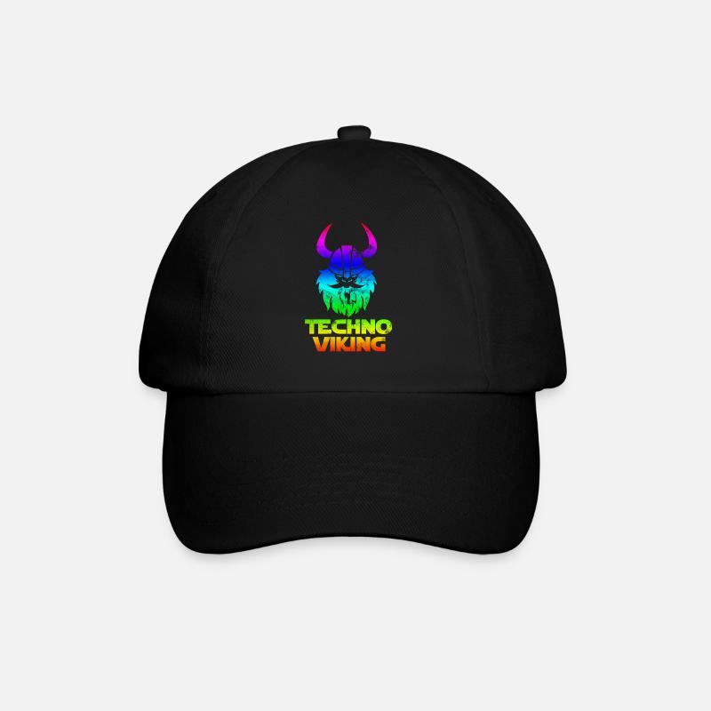 Germanic Techno Vikinger Nordmänner Germanic - Baseball Cap - black/black