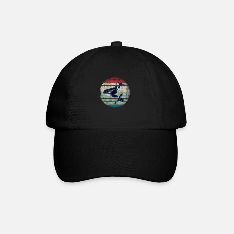 Orca - Baseballkappe - Schwarz/Schwarz