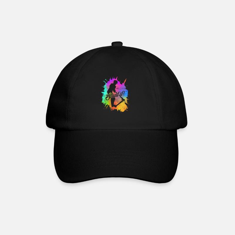 E-scooter stunt it kick scooter electric gift - Baseball Cap - black/black