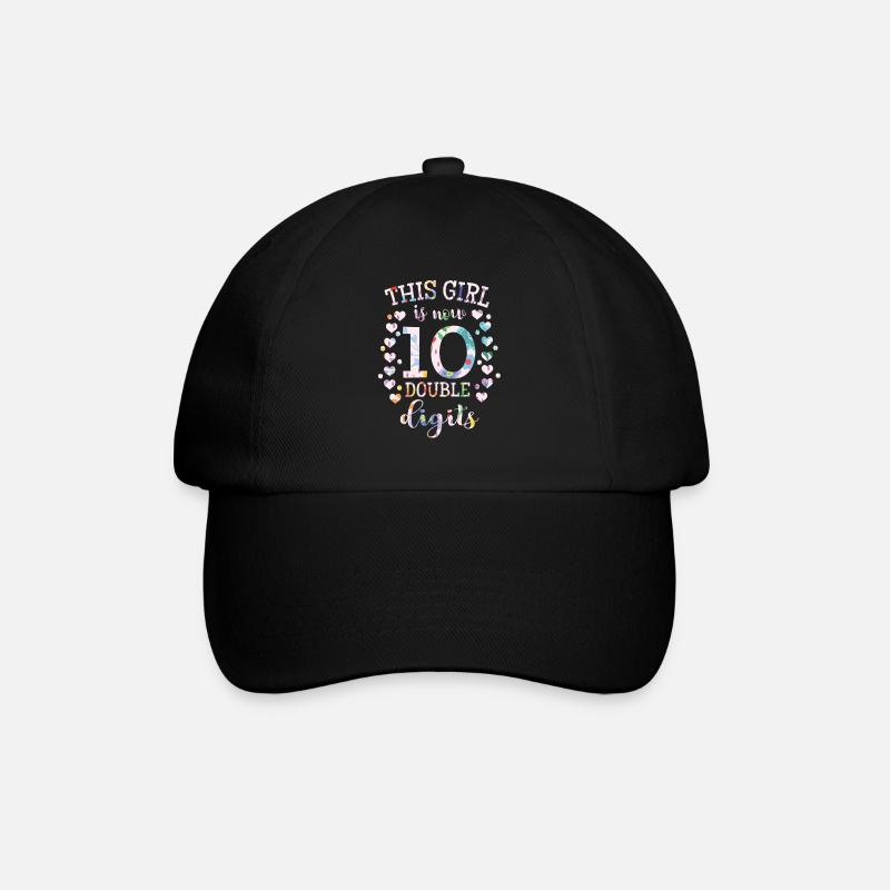 This girl is 10 Double Digits anniversaire cadeau - Casquette classique - noir/noir