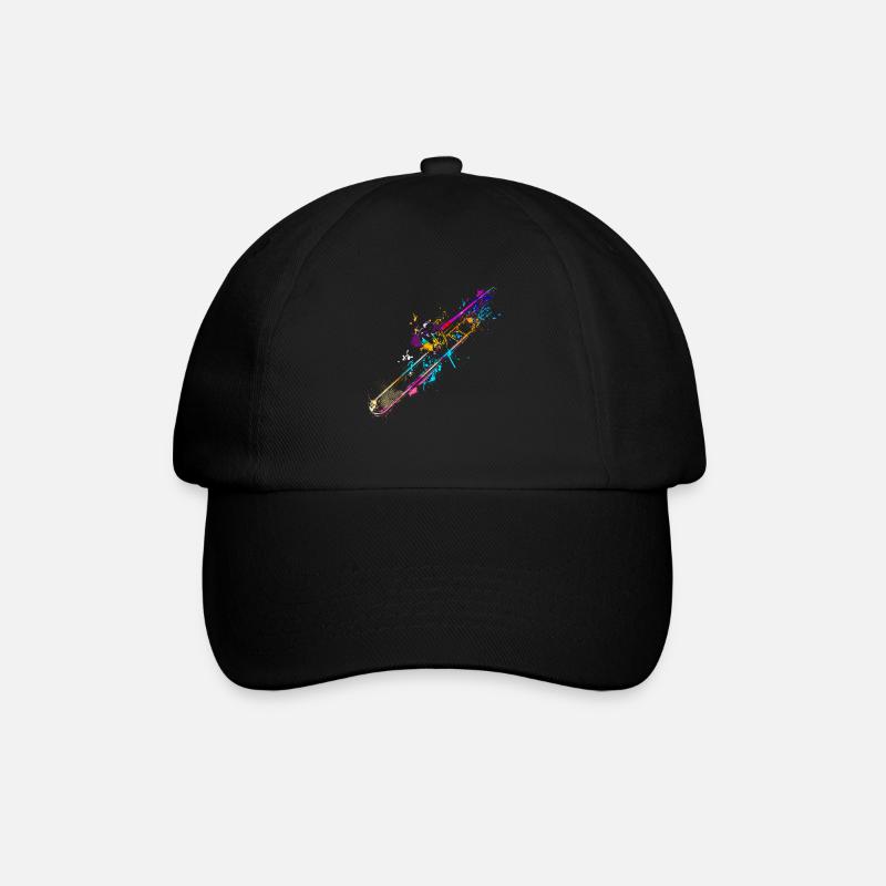 Tromboniste | Cadeau de trombone pour les joueurs de trombone - Casquette classique - noir/noir