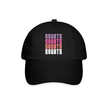 Squats - Casquette classique - noir/noir - Devant