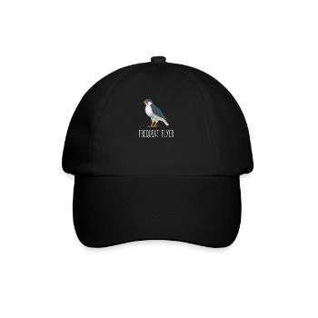 A Peregrine Falcon - is a Frequent Flyer - Baseball Cap - black/black - Front