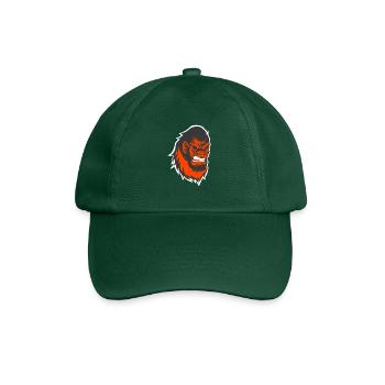 Großer Affenkopf - Baseballkappe - Flaschengrün - Vorne