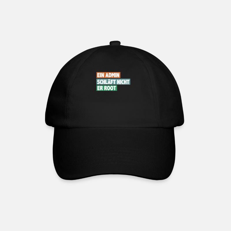 Admin Informatiker Informatik Administrator - Baseballkappe - Schwarz/Schwarz