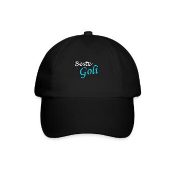 Beste Goli Firmgoli Geschenk Taufgoli - Baseballkappe - Schwarz/Schwarz - Vorne