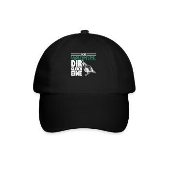 Wachtel - Baseballkappe - Schwarz/Schwarz - Vorne