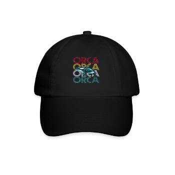 killer whale - Baseball Cap - black/black - Front