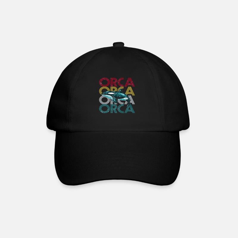 Orca - Baseballkappe - Schwarz/Schwarz