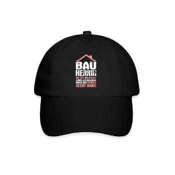 Client house building partner look topping out gift - Baseball Cap - black/black - Front