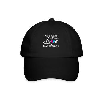 Baby shower pregnancy pregnant baby bump baby - Baseball Cap - black/black - Front