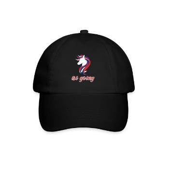 T-shirt Isi Going cheval islandais - Casquette classique - noir/noir - Devant
