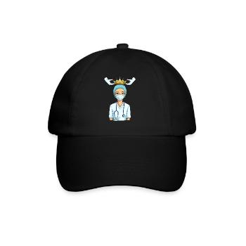 Nurse nurse crown queen nurse - Baseball Cap - black/black - Front