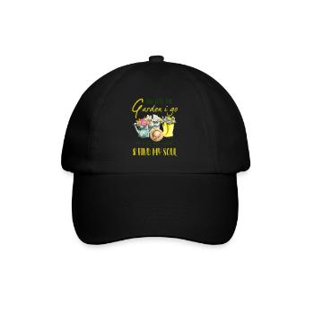 And Into The Garden I Go To Lose My Mind T Shirt - Baseball Cap - black/black - Front