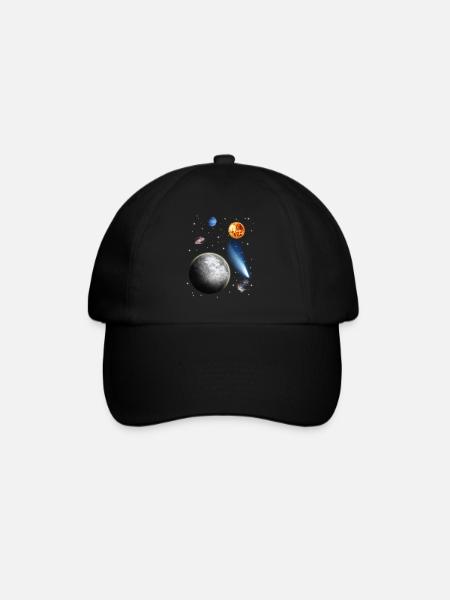 universe - Baseball Cap - black/black