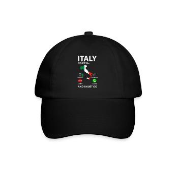 Italy - Baseball Cap - black/black - Front