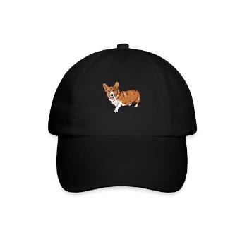 Corgi - Baseball Cap - black/black - Front