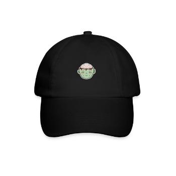 Zombie Brain in a Mug - Baseball Cap - black/black - Front