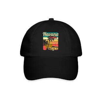 Cuba Caraïbes Vacances cubaines Vacances latines - Casquette classique - noir/noir - Devant