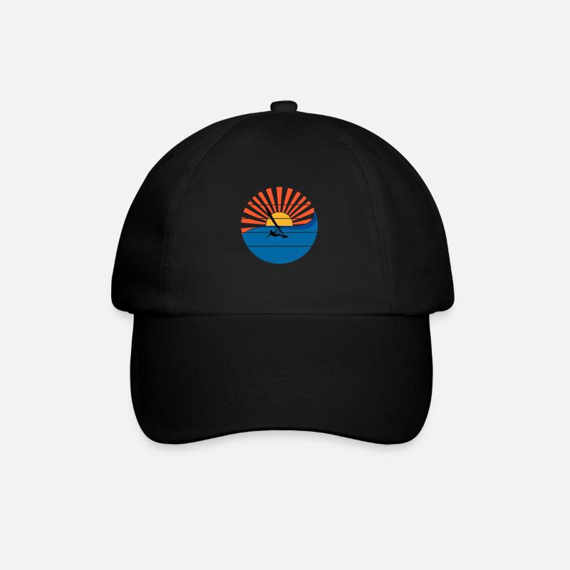 Windsurfer Sunset Windsurfing Windsurfing Gift - Baseball Cap - black/black
