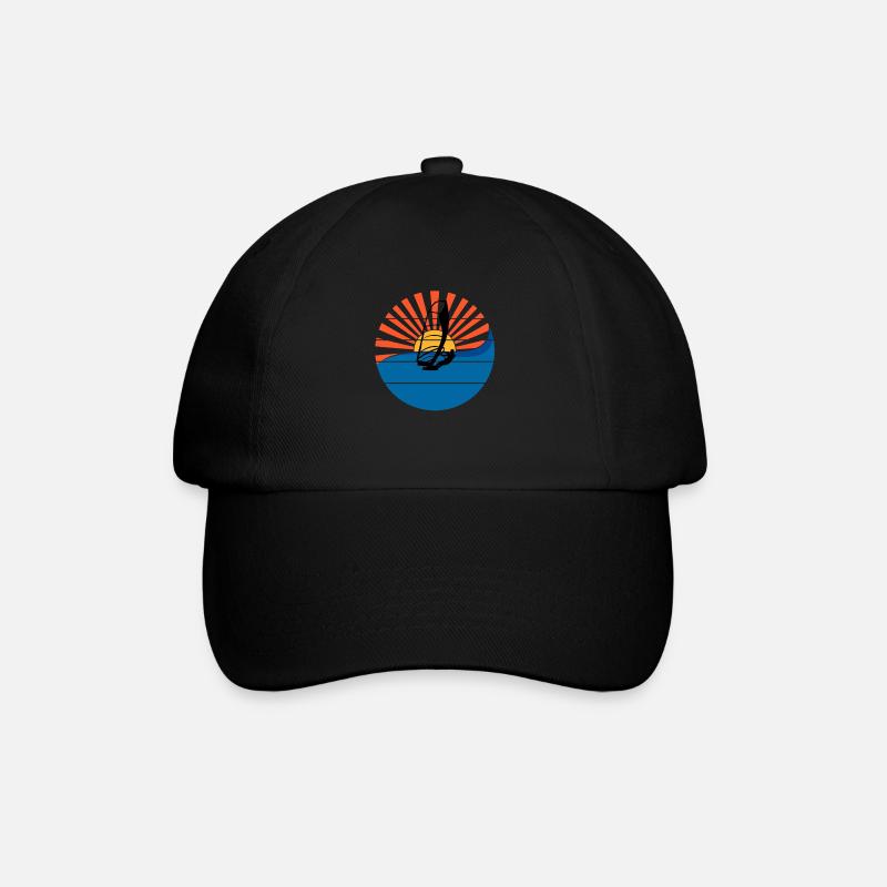 Windsurfer Sunset Windsurfing Windsurfing Gift - Casquette classique - noir/noir