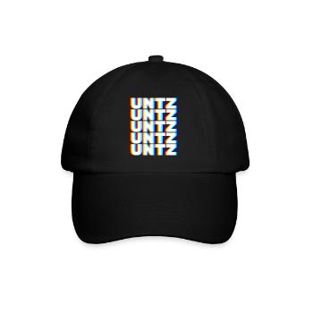 Untz Techno Rave Raver DJ Festival Party Geschenk - Baseballkappe - Schwarz/Schwarz - Vorne
