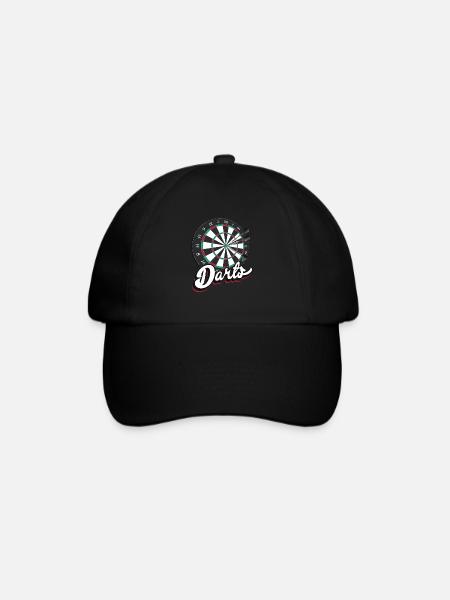 Darts vintage Dart Geschenke - Baseballkappe - Schwarz/Schwarz