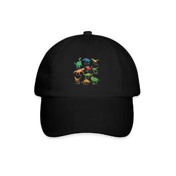 Types de dinosaures Graphiques Dino T-Rex Boys Dinos - Casquette classique - noir/noir - Devant