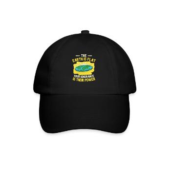 The Earth Is Flat Your Ignorance Is Their Power - Casquette classique - noir/noir - Devant