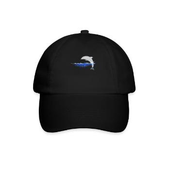 Conception de dauphins sautant - Casquette classique - noir/noir - Devant
