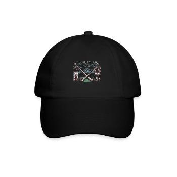 Alphorn Alps - Baseball Cap - black/black - Front