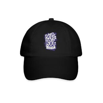 Brush teeth dentist toothbrush - Baseball Cap - black/black - Front