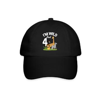 Chemise anniversaire 4e anniversaire jungle four - Casquette classique - noir/noir - Devant