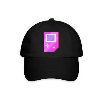 Retro Video Games Vintage Geschenk - Baseballkappe - Schwarz/Schwarz - Vorne