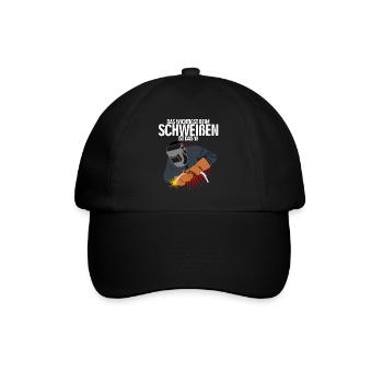 Schweißer Schweißen und Scheißen Spruch - Baseballkappe - Schwarz/Schwarz - Vorne