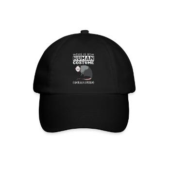 This Is My Human Costume I'm Really A Possum - Baseball Cap - black/black - Front
