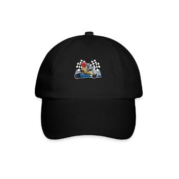 Idée cadeau vintage karting rétro karting - Casquette classique - noir/noir - Devant