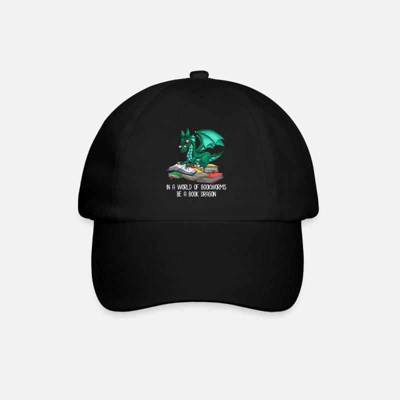Drachen - Baseballkappe - Schwarz/Schwarz