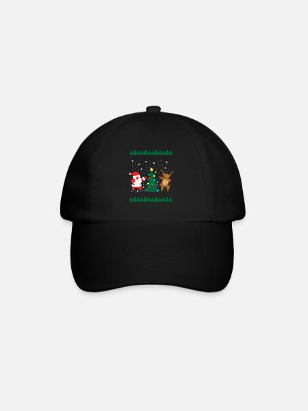 Dabbing Weihnachtsmann Weihnachten Rentier - Baseballkasket - sort/sort