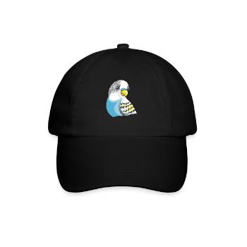 Belle conception de perruche bleue - Casquette classique - noir/noir - Devant
