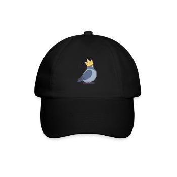 Freche Taube mit Spruch "Ew, People..." Bird Nerd - Baseballkappe - Schwarz/Schwarz - Vorne
