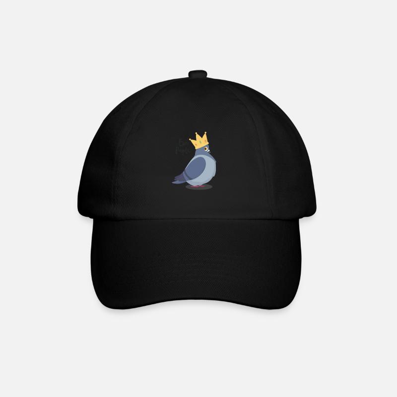 Cheeky dove with saying "Ew, People ..." Bird Nerd - Baseball Cap - black/black