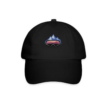 Ski Snowboard Apres Ski Spruch Vintage Geschenk - Baseballkappe - Schwarz/Schwarz - Vorne