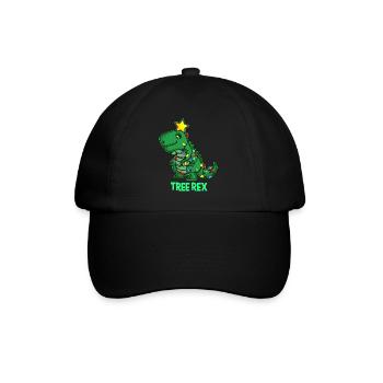 UGLY CHRISTMAS TREX Gift T REX Dino for Dad - Baseball Cap - black/black - Front