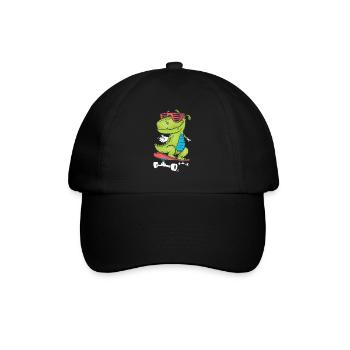 dinosaur - Baseball Cap - black/black - Front