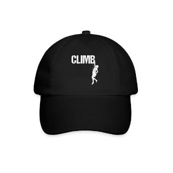 Climb Escalade Climber en rappel Design alpinisme - Casquette classique - noir/noir - Devant