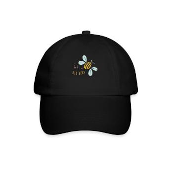Bee Kind - Baseballkappe - Schwarz/Schwarz - Vorne